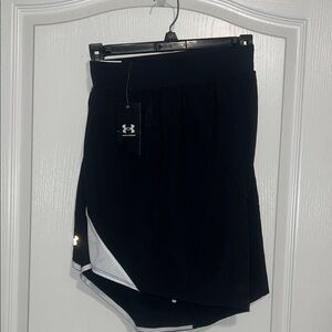 WOMENS Under Armour Black Skort with White Trim